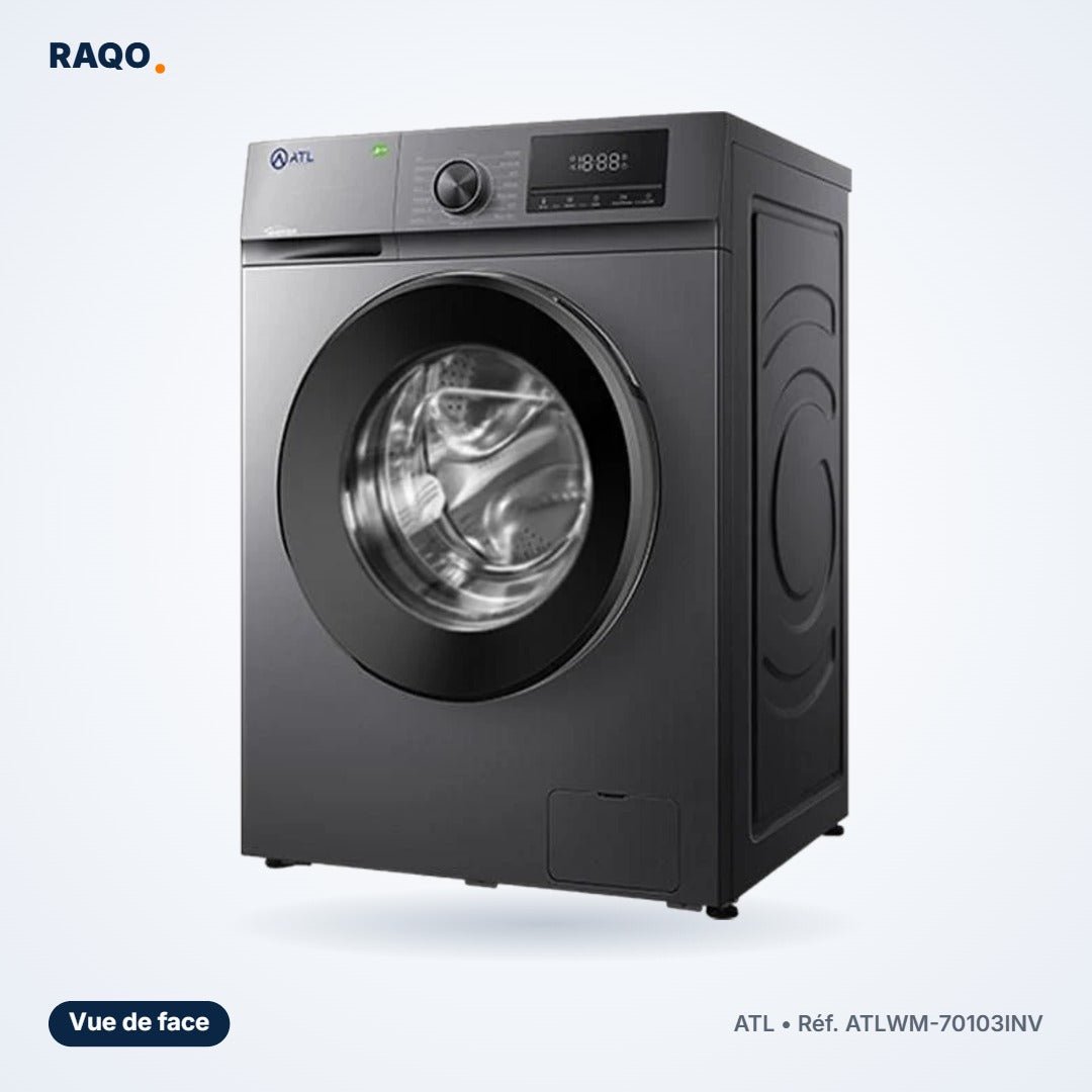 Machine à laver hublot ATL 7kg Inverter 1000 tr/min – ATLWM-70103INV - RAQO