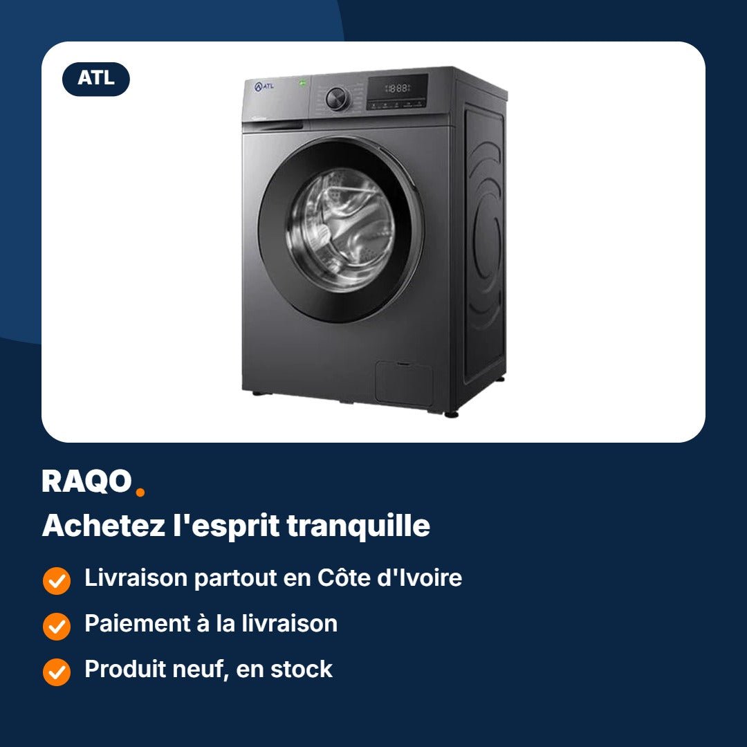 Machine à laver hublot ATL 7kg Inverter 1000 tr/min – ATLWM-70103INV - RAQO
