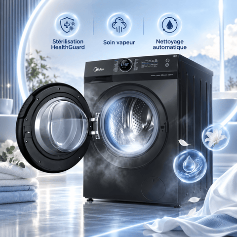 Machine à Laver Séchant Midea 12/8 kg Inverter Wi-Fi – MF200D120WB/T - RAQO