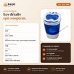 Machine à Laver Semi-Automatique iLUX – 3 kg - RAQO (fiche technique)