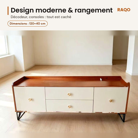 Meuble TV JD TV-817 – format 120×40 cm - RAQO