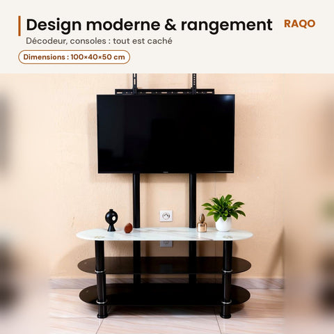 Meuble TV TV136 – format 100×40×50 cm - RAQO