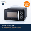Micro-ondes ATL 20L 700W noir – ATL-MW20CA7B - RAQO