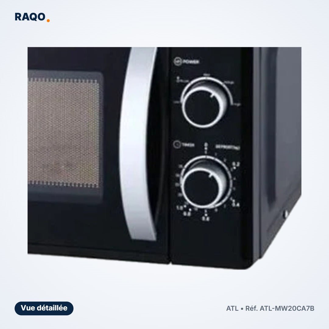 Micro-ondes ATL 20L 700W noir – ATL-MW20CA7B - RAQO