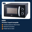 Micro-ondes ATL 20L 700W noir – ATL-MW20CA7B - RAQO