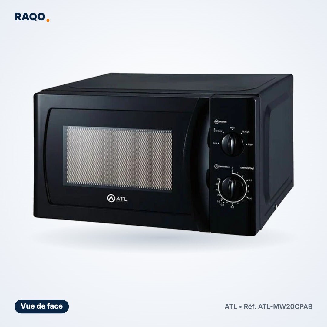 Micro-ondes ATL 20L 700W noir – ATL-MW20CPAB - RAQO