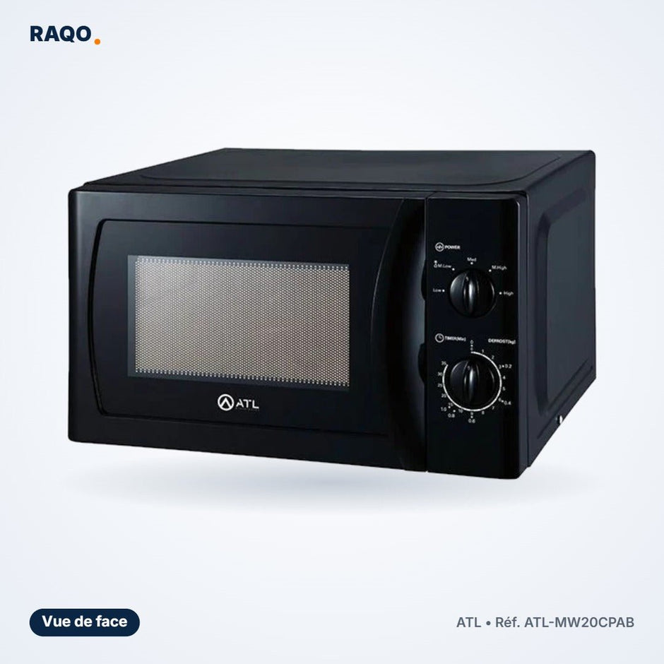 Micro-ondes ATL 20L 700W noir – ATL-MW20CPAB - RAQO