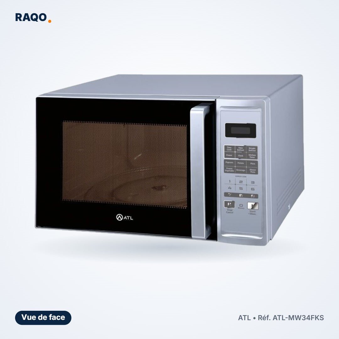 Micro-ondes four ATL 34L 1000W silver – ATL-MW34FKS - RAQO