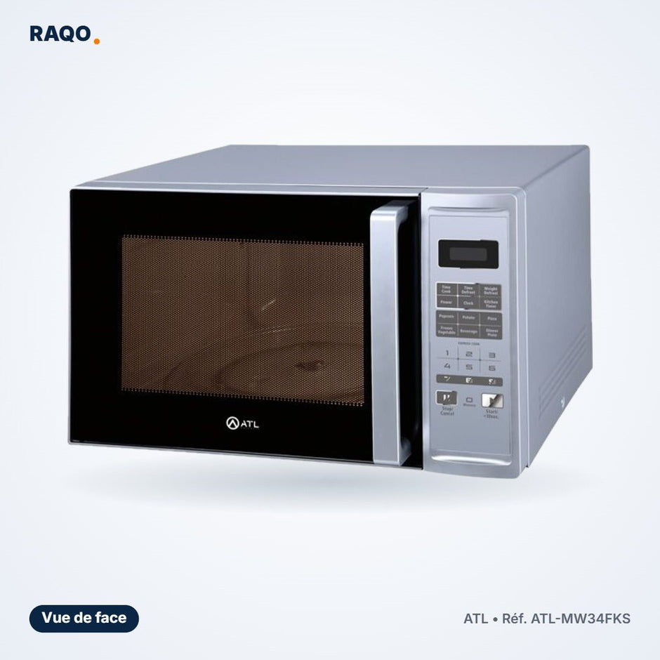 Micro-ondes four ATL 34L 1000W silver – ATL-MW34FKS - RAQO