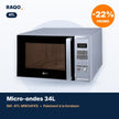 Micro-ondes four ATL 34L 1000W silver – ATL-MW34FKS - RAQO