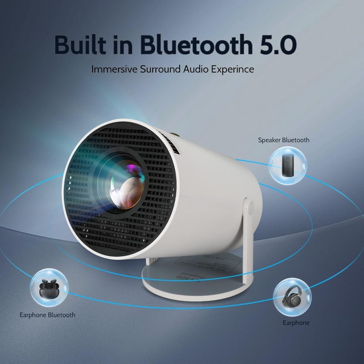 Mini Projecteur 4K Supportée - RAQO
