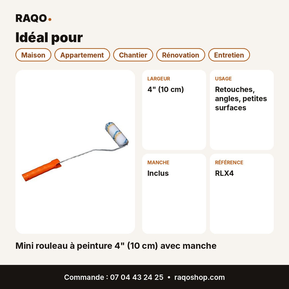 Mini rouleau à peinture 4