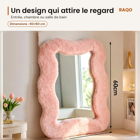 Miroir mural moelleux JPF-T16 – 60×60 cm - RAQO