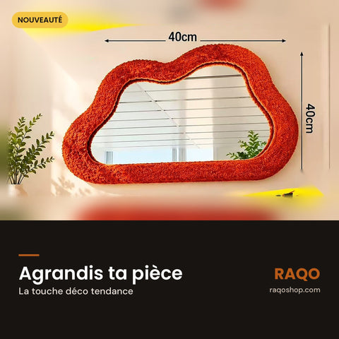 Miroir mural nuage JPF-T15 – 40×40 cm - RAQO
