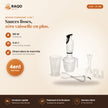 Mixeur Plongeant iLUX – 4 en 1 – 180 W – 700 ml - RAQO
