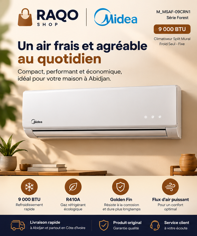 Split Midea M_MSAF-09CRN1 - RAQO Shop
