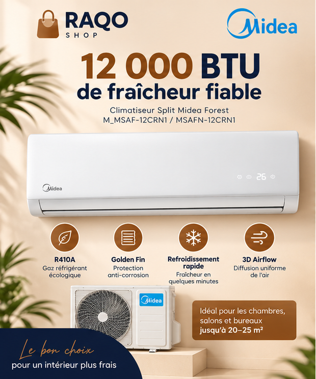 Split Midea M_MSAF-12CRN1 - RAQO Shop