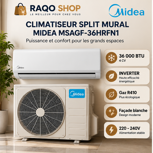 Climatiseur Midea MSAGF-36HRFN1 - RAQO Shop