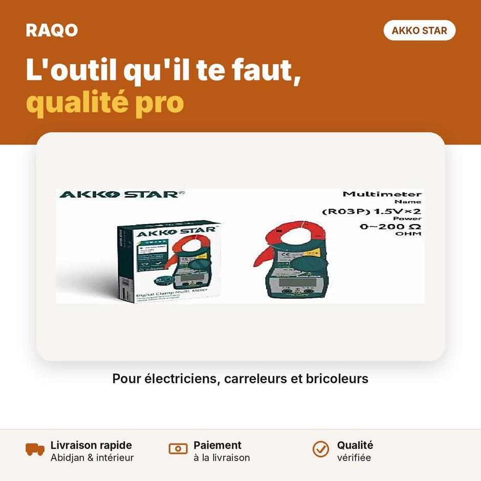 Multimètre numérique 87N | Akko Star - RAQO