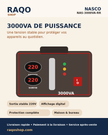 Stabilisateur Nasco NAS-3000VA-RR - RAQO Shop