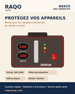 Stabilisateur Nasco NAS-3000VA-RR - RAQO Shop