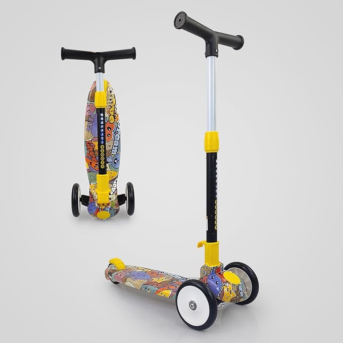 NHR Colorful Graffiti trotinette à 3 roues pour enfants - RAQO