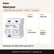 Parafoudre 2P 40kA 385V type HLS1-C | Akko Star - RAQO