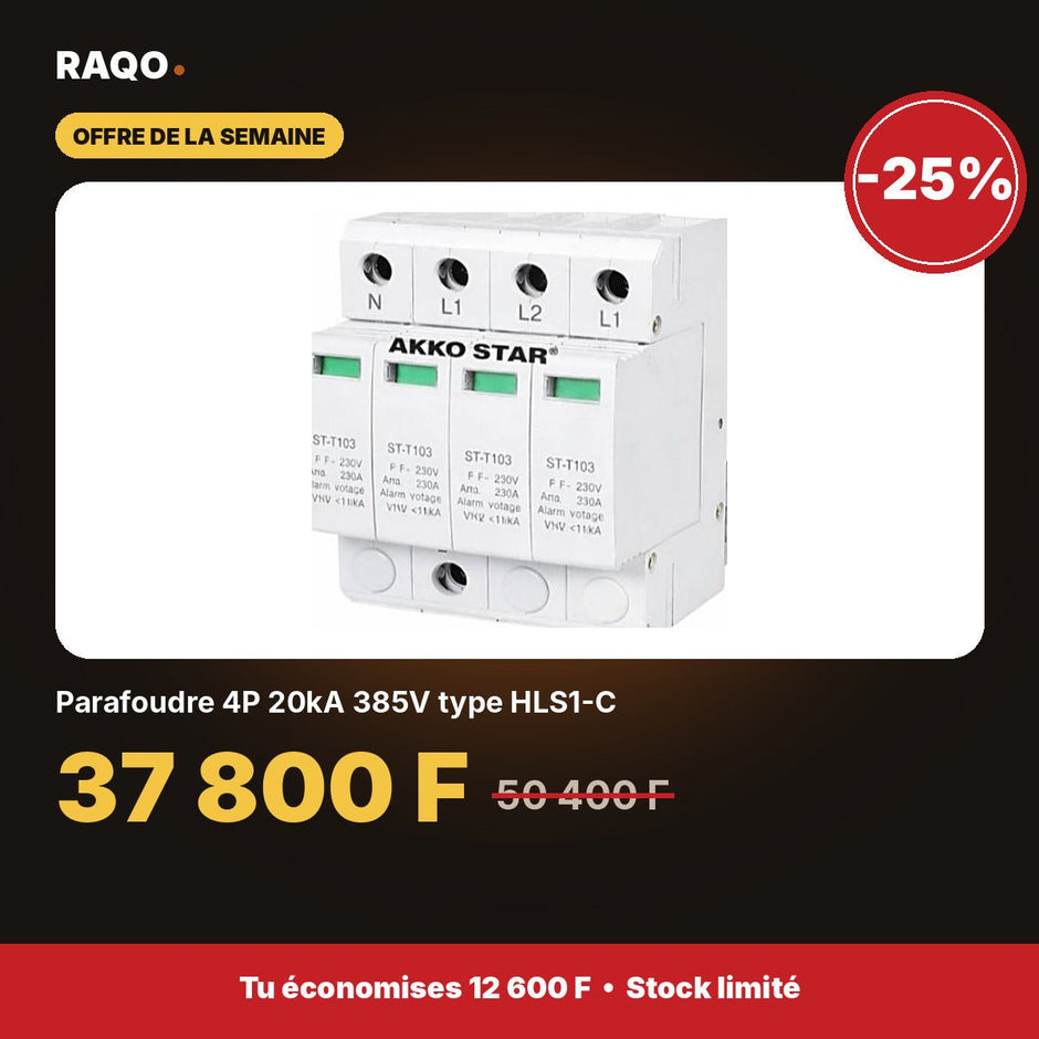 Parafoudre 4P 20kA 385V type HLS1-C | Akko Star - RAQO