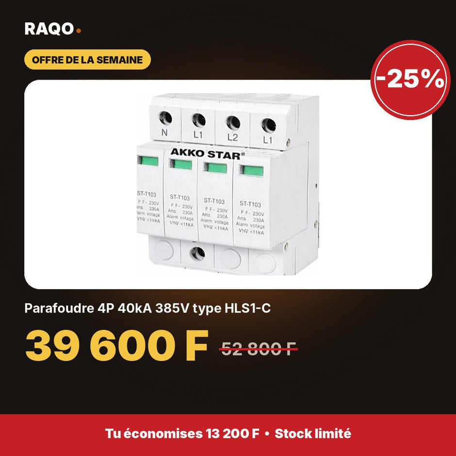 Parafoudre 4P 40kA 385V type HLS1-C | Akko Star - RAQO