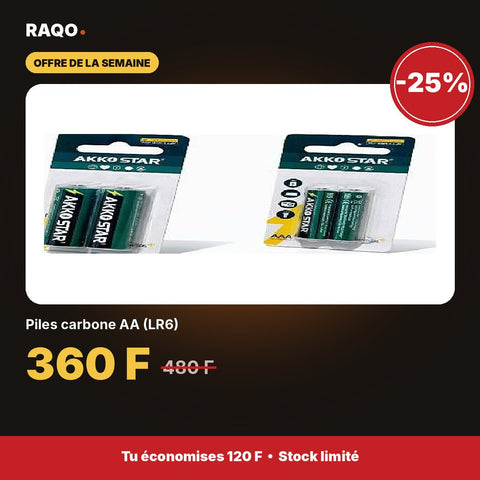 Piles carbone AA (LR6) | Akko Star - RAQO