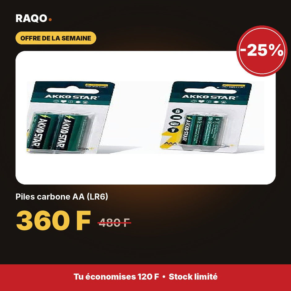 Piles carbone AA (LR6) | Akko Star - RAQO
