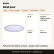 Plafonnier LED 82W 3 couleurs – design cristal scintillant | Akko Star - RAQO