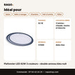 Plafonnier LED 82W 3 couleurs – double anneau bleu nuit | Akko Star - RAQO