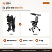 Poussette pliable en un clic : 49 x 44 x 19 cm pliée, 6 mois à 3 ans, 15 kg maximum