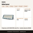 Projecteur LED 100W IP65 série Pro – lumière blanche 6500K | Akko Star - RAQO
