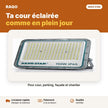 Projecteur LED 150W IP65 série Pro – lumière blanche 6500K | Akko Star - RAQO