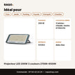 Projecteur LED 200W 3 couleurs 2700K–6500K | Akko Star - RAQO