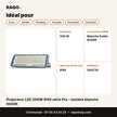 Projecteur LED 200W IP65 série Pro – lumière blanche 6500K | Akko Star - RAQO