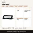 Projecteur LED 70W IP65 – lumière blanche 6500K | Akko Star - RAQO