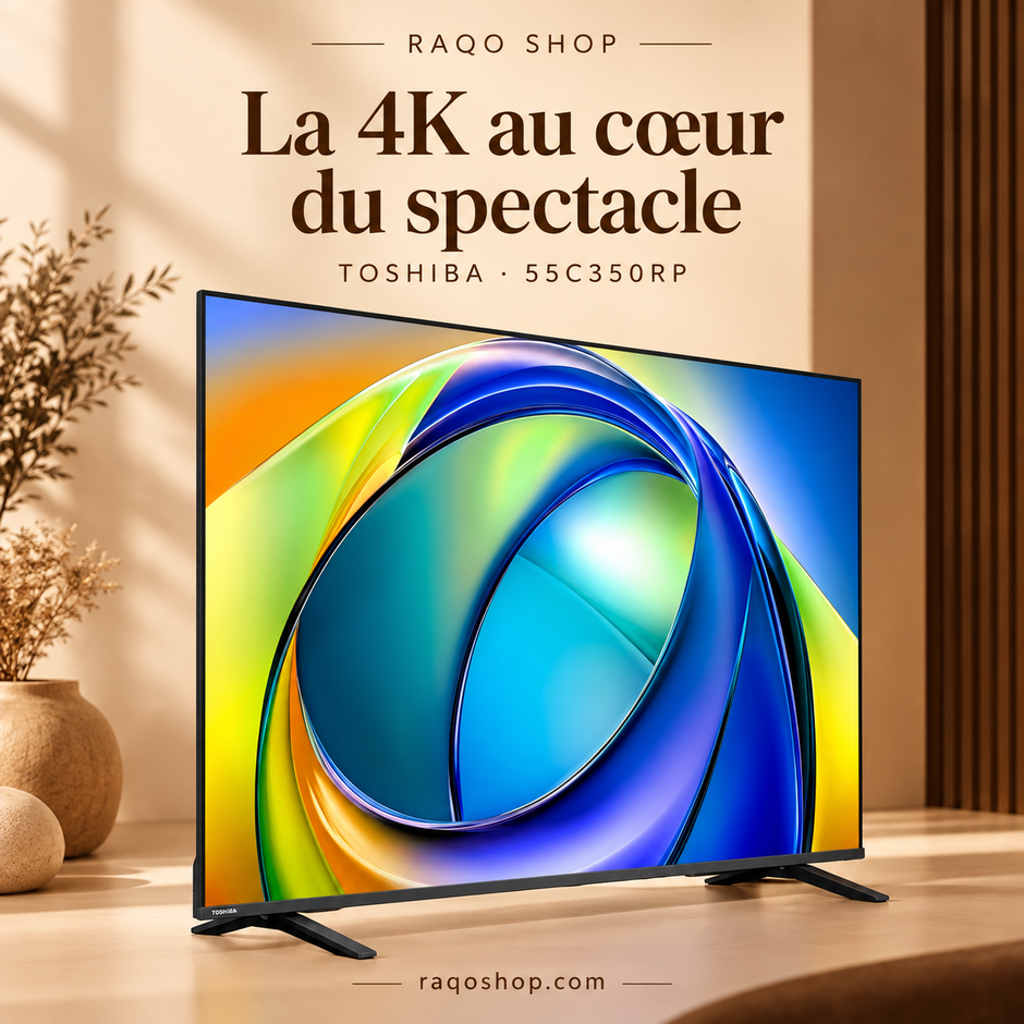 RAQO SHOP — Toshiba 55C350RP — La 4K au cœur du spectacle