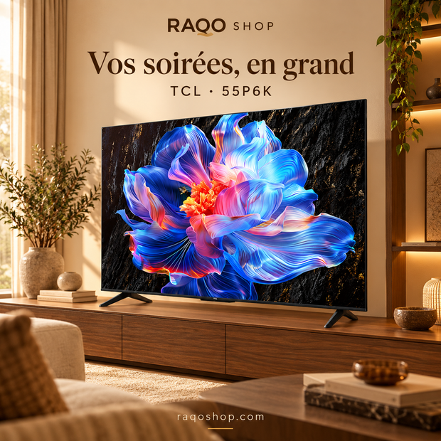RAQO SHOP — TCL 55P6K — photo 2 — Vos soirées, en grand
