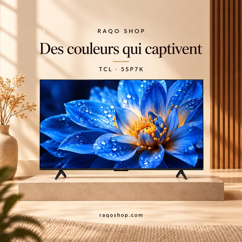 RAQO SHOP — TCL 55P7K — Des couleurs qui captivent