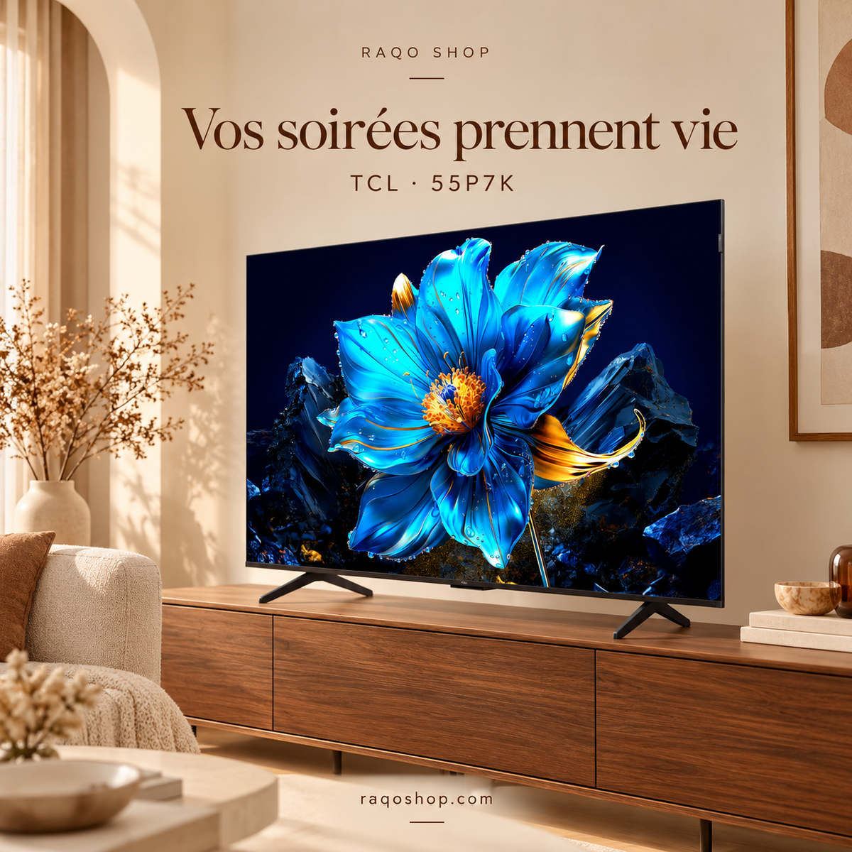 RAQO SHOP — TCL 55P7K — Vos soirées prennent vie