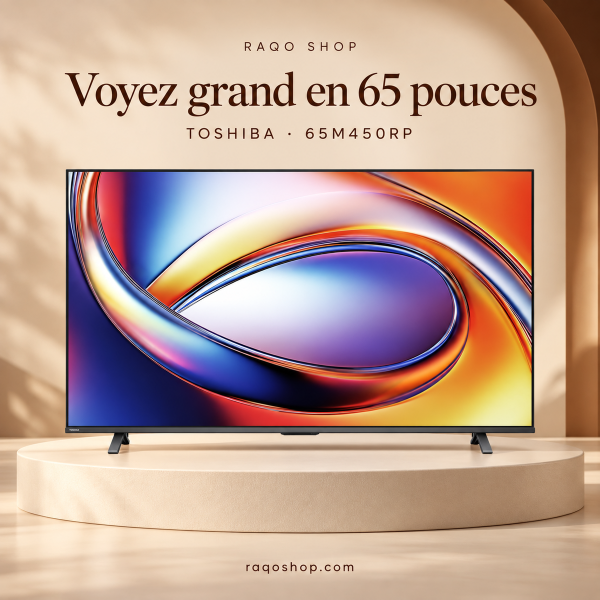RAQO SHOP — Toshiba 65M450RP — Voyez grand en 65 pouces