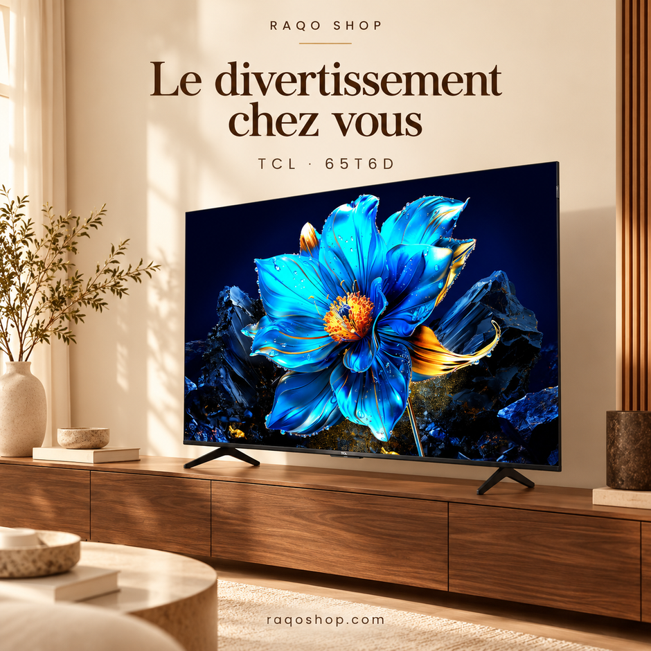 RAQO SHOP — TCL 65T6D — Le divertissement chez vous