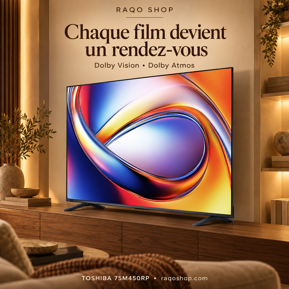 Toshiba 75M450RP – Chaque film devient un rendez-vous | RAQO Shop