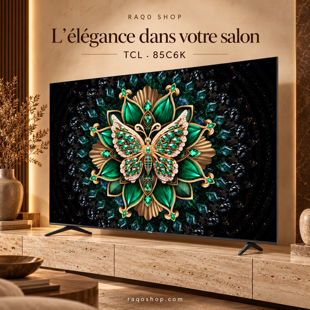 RAQO SHOP — TCL 85C6K — photo 3 — L’élégance dans votre salon