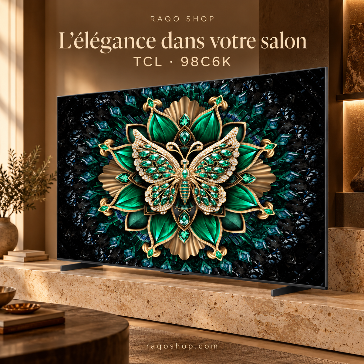 RAQO SHOP — TCL 98C6K — photo 3 — L’élégance dans votre salon