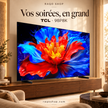 RAQO SHOP — TCL 98P8K — Vos soirées, en grand — vue de trois quarts gauche