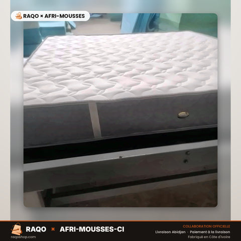 Matelas Super Confort King Size 200 × 200 cm 20 cm – RAQO × Afri-Mousses – Abidjan